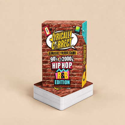 Lyrically Correct Music Trivia Game Bundle – Country, Hip-Hop, R&B & Pop Editions