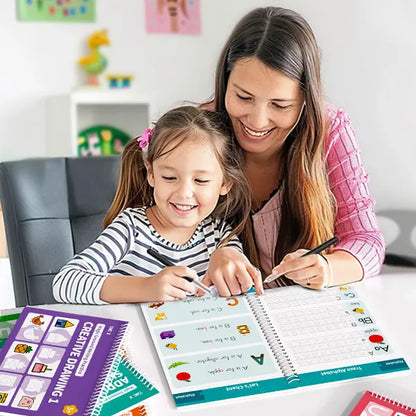 📚Reusable Grooved Handwriting Workbook Set | 6 Learning Books