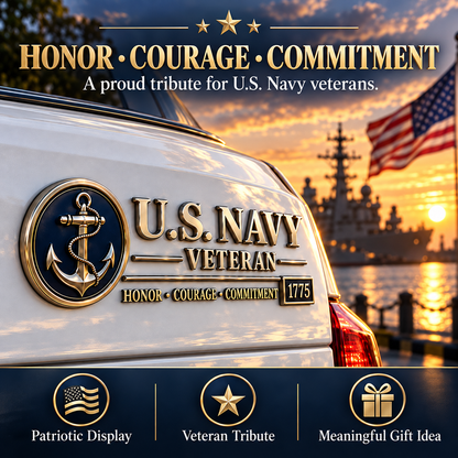 ⚓3D Adhesive Badge, No-Drill Military-Inspired Car & Truck Decoration