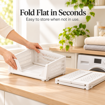 🧺5 Pack Closet Organizers Stackable Storage Box