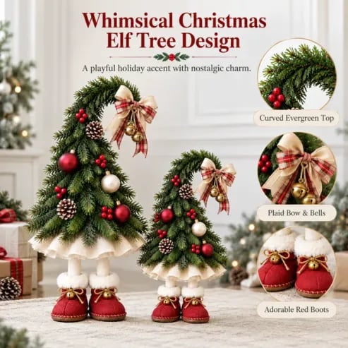 🔥HOT SALE🔥⏰Limited Stock 49% OFF -Whimsical Christmas Elf Tree Decor