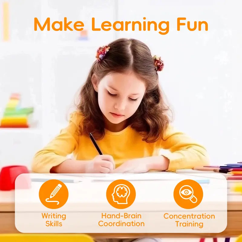 📚Reusable Grooved Handwriting Workbook Set | 6 Learning Books