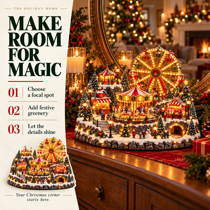 🎄 Magical Christmas Village™ – Lighted Animated Winter Wonderland Holiday Decoration