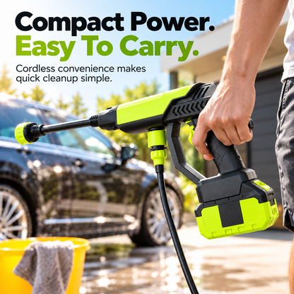 🚗 Portable Cordless Pressure Washer Gun™ – Powerful Car Wash & Outdoor Cleaning Made Easy!