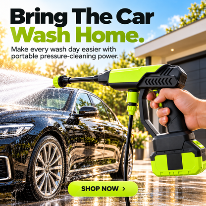 🚗 Portable Cordless Pressure Washer Gun™ – Powerful Car Wash & Outdoor Cleaning Made Easy!