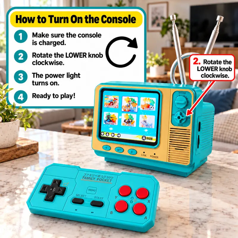 🎮RetroPlay™ GV300 Mini Retro Game Console – 308 Games, 2.8' IPS & Wireless Controller