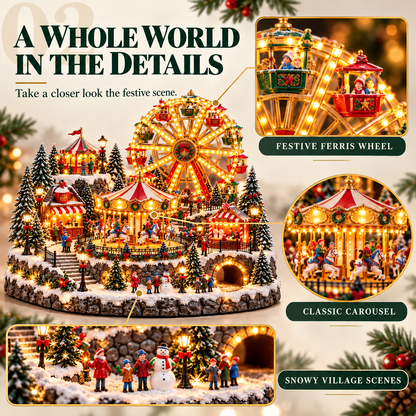 🎄 Magical Christmas Village™ – Lighted Animated Winter Wonderland Holiday Decoration